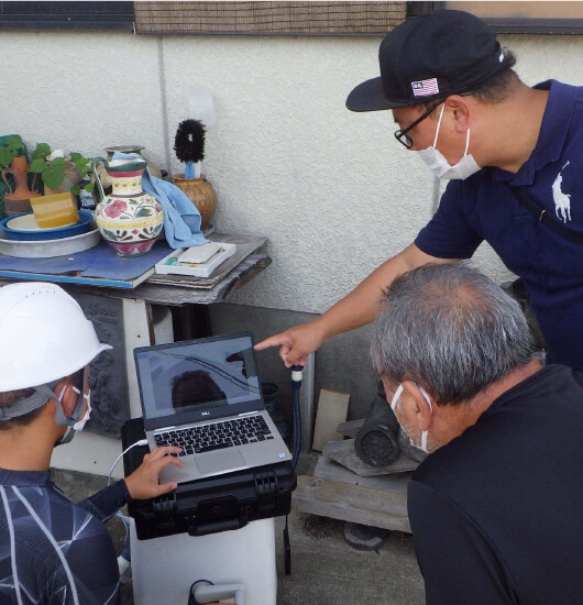 ドローン屋根点検　イメージ