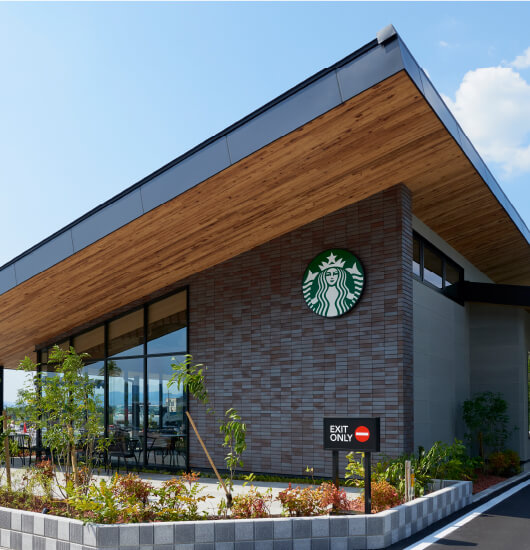 某コーヒー店舗 内装工事、外装工事　イメージ