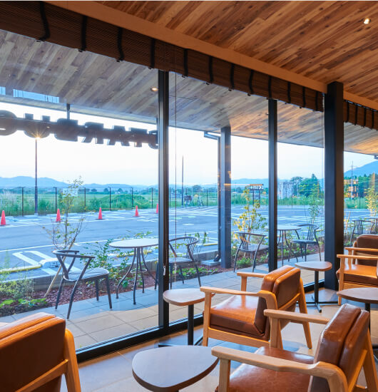 某コーヒー店舗 内装工事、外装工事　イメージ